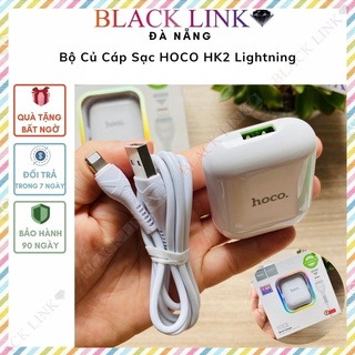 Bộ Củ Cáp Sạc IP 3.4A HOCO HK2 Chính Hãng – Cốc Sạc Nhanh IP Tablet Táo Pin Dự Phòng Tai Nghe Bluetooth Không Dây I12