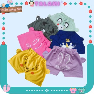 Quần đùi bé trai bé gái quần mông thú cotton chất mát đẹp cho bé từ 7-20kg