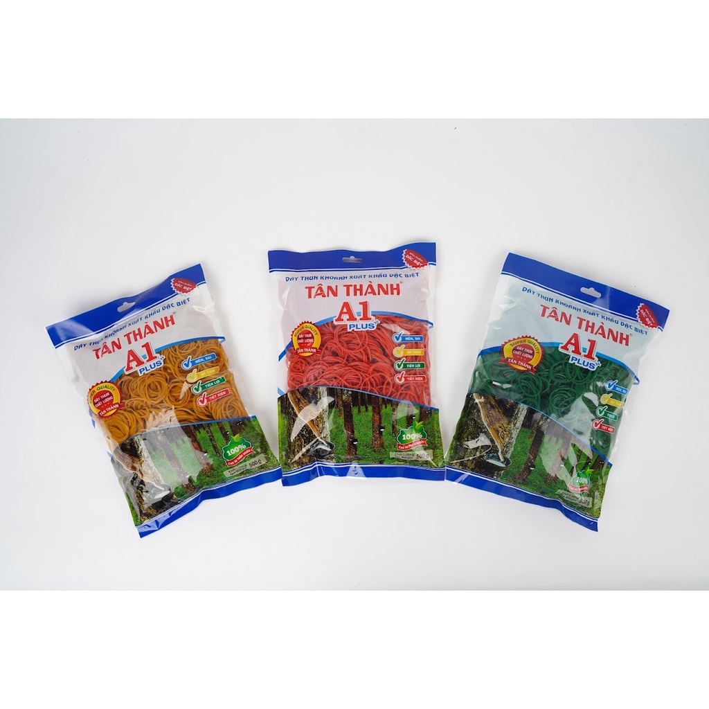 Dây Thun Loại 1 Cột, Buộc Hàng Hóa Kích Cỡ 2.5cm - Loại Trung Hiệu Tân Thành [500g]