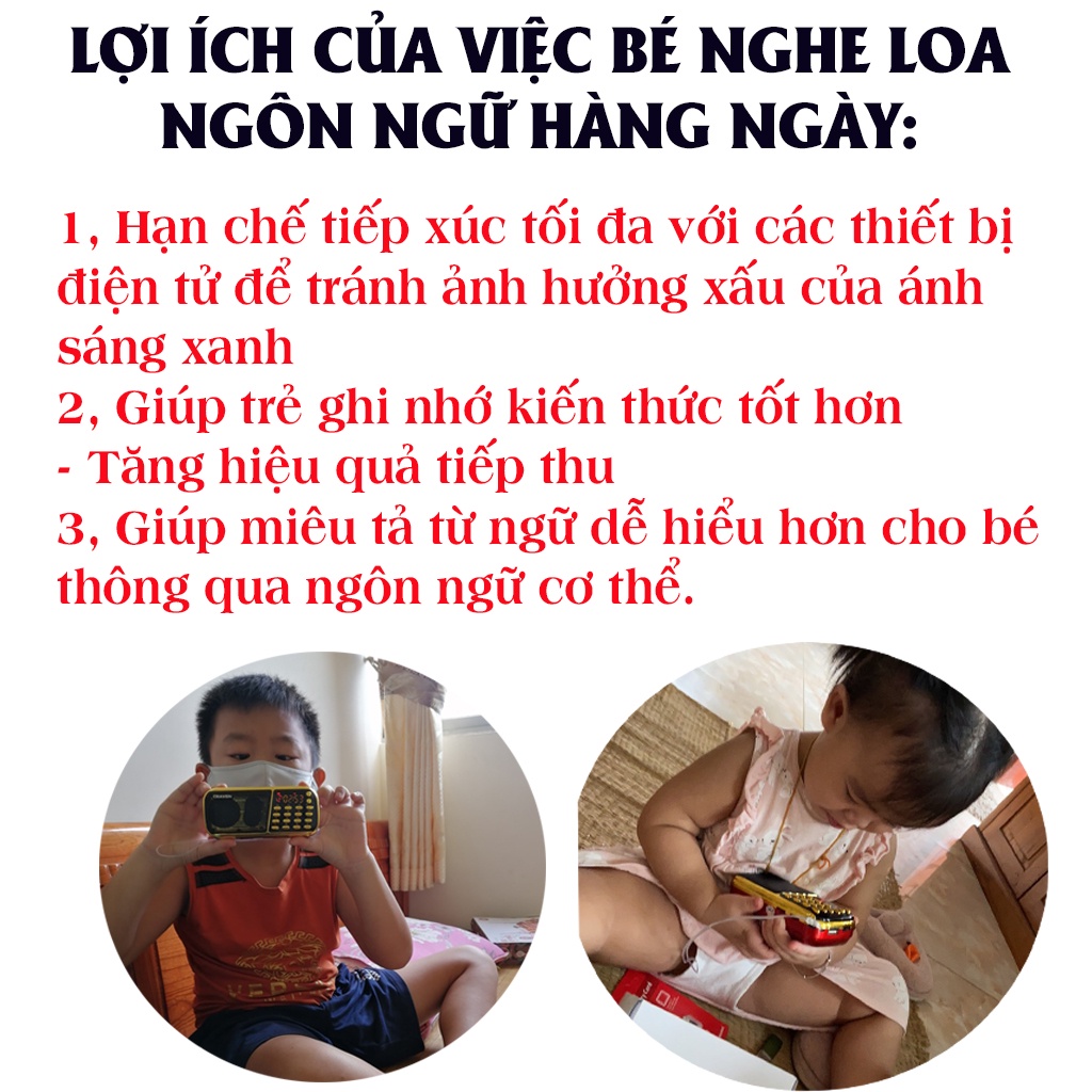 Combo Loa tắm tiếng anh cho bé Craven 836s, máy nghe pháp, đài radio nhỏ gọn tiện lợi - bảo hành 6 tháng