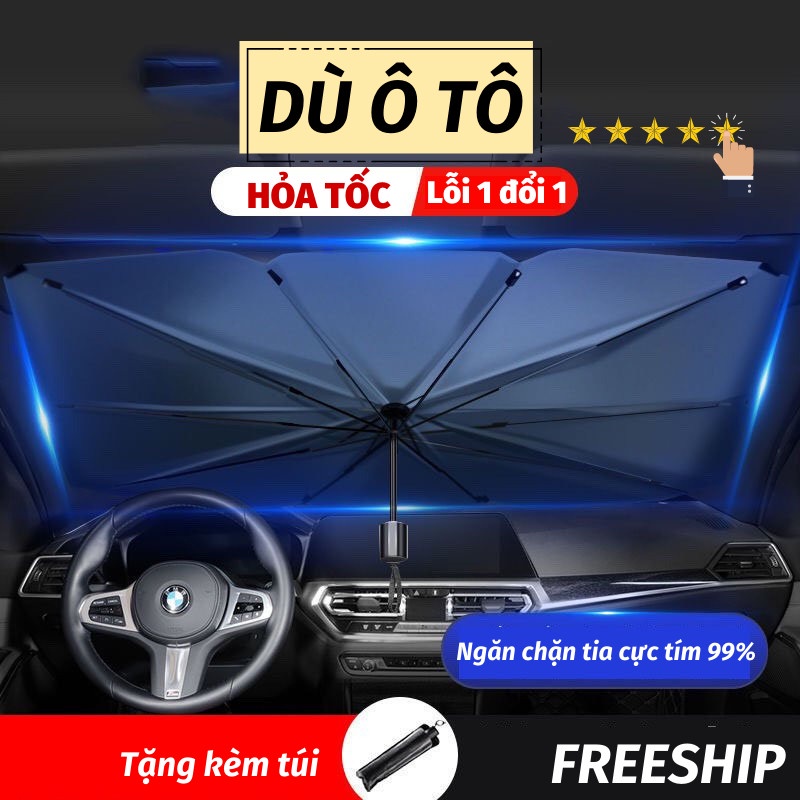 Ô Che Nắng Ô Tô Dù Chắn Nắng Kính Lái Xe Hơi Cách Nhiệt Gấp Gọn Bảo Vệ Nội Thất Dù Che Mưa Toki