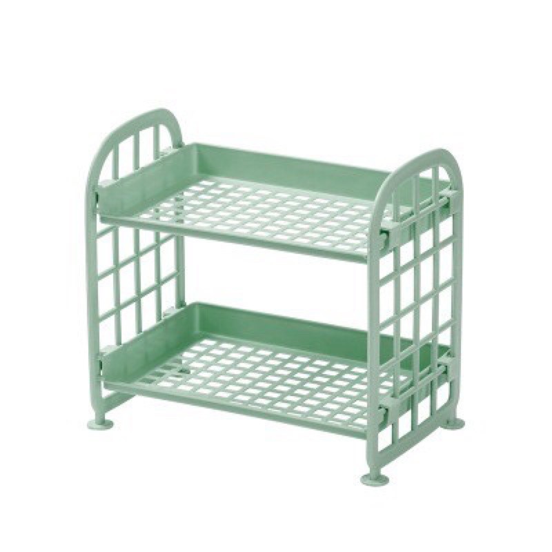 Kệ mini 2 tầng nhựa để bàn đựng phụ kiện