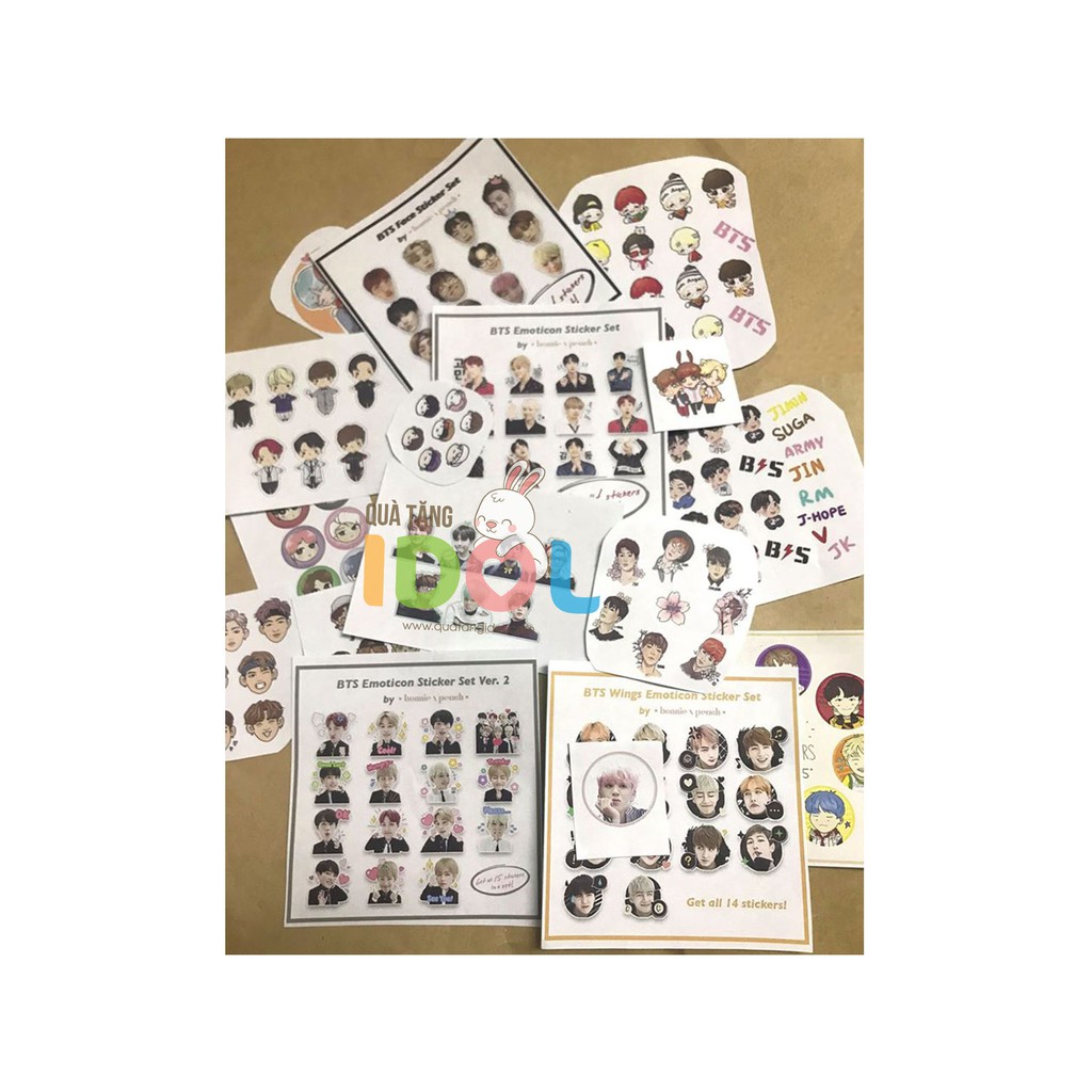 80 STICKER BTS - QUÀ TẶNG IDOL