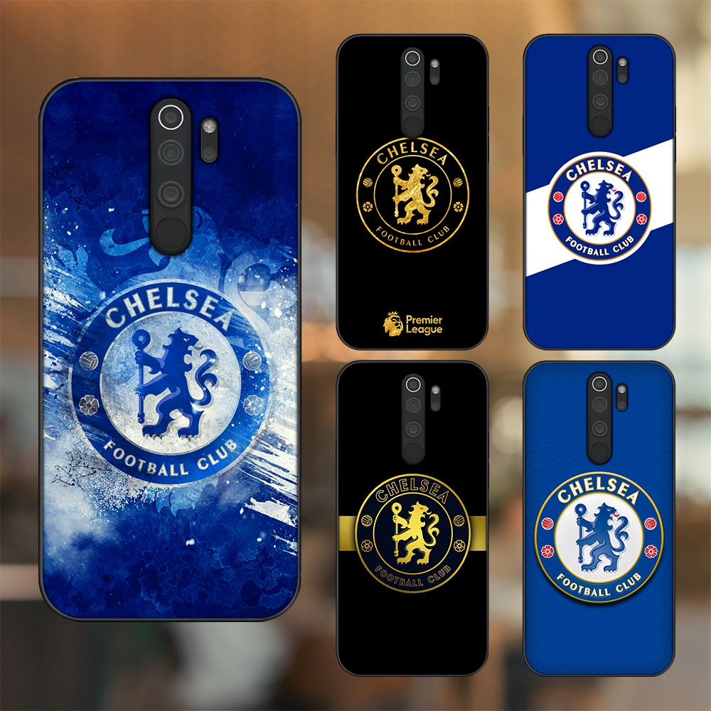 Ốp lưng Xiaomi Redmi Note 8 Pro viền đen in hình Chelsea FC