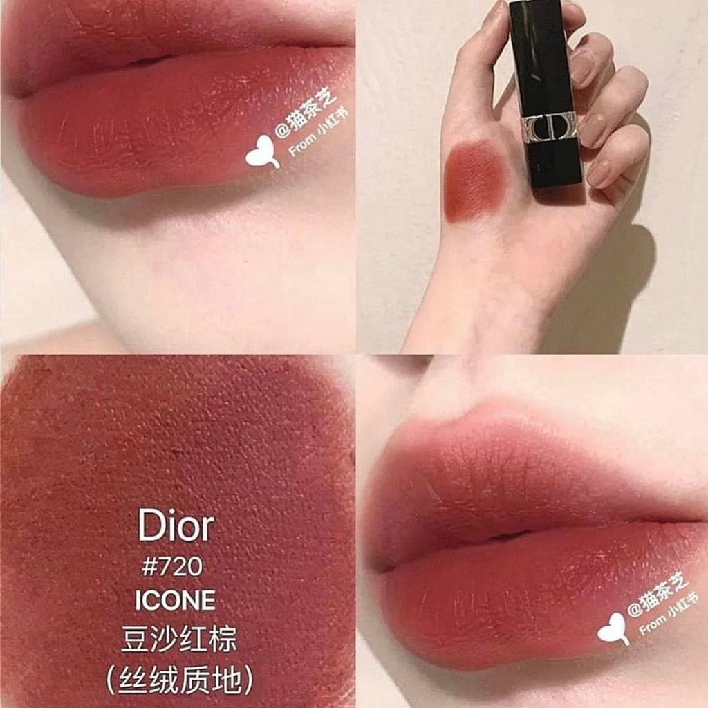 Son Dior Velvet 720 Icóne – Hồng Nâu MỚI NHẤT