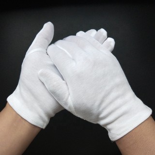 Combo 5 đôi găng tay cotton trắng