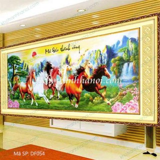 Tranh đính đá mã đáo thành công khổ lớn 188x75cm