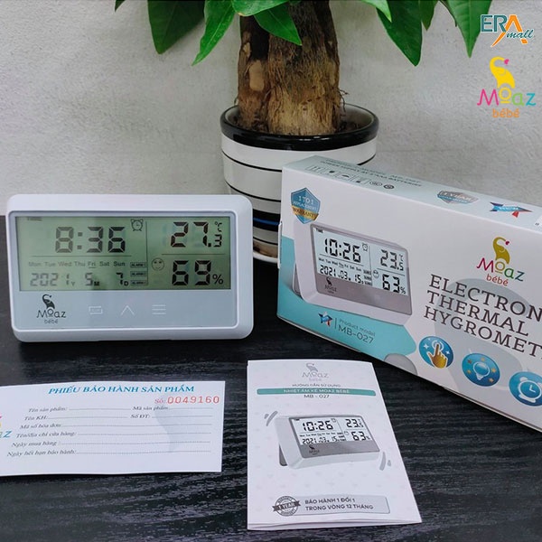 Nhiệt ẩm kế đa năng Moaz BéBé MB027 CHÍNH HÃNG | GIÁ TỐT | GIAO NHANH