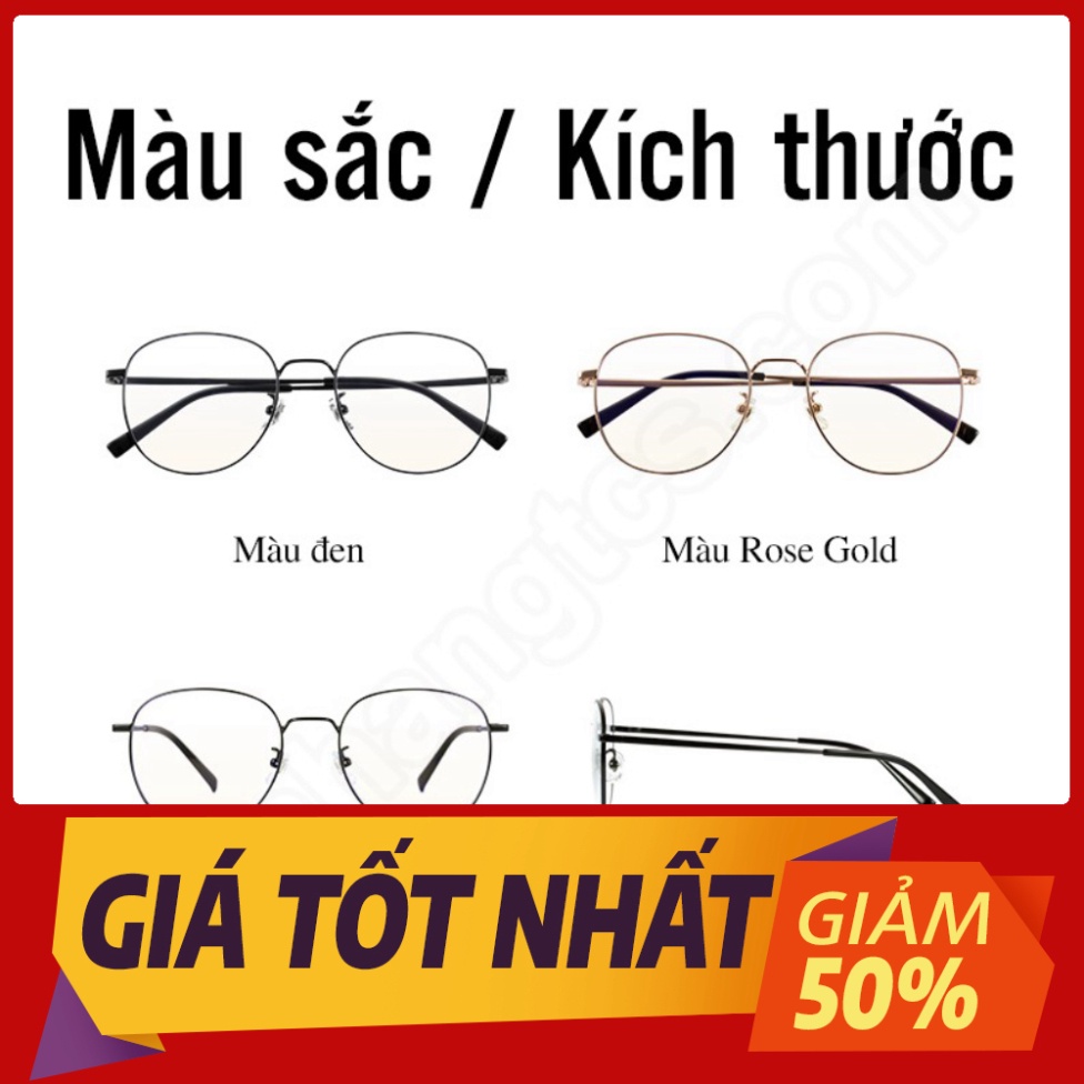 GIÁ KỊCH SÀN Kính không độ chống ánh sáng xanh Xiaomi gọng Titan siêu nhẹ HMJ01RM ,,,,,
