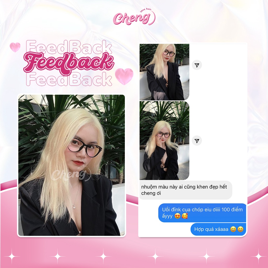 Thuốc Nhuộm Tóc Màu BẠCH KIM cần Tẩy | Chenglovehair, Chenglovehairs