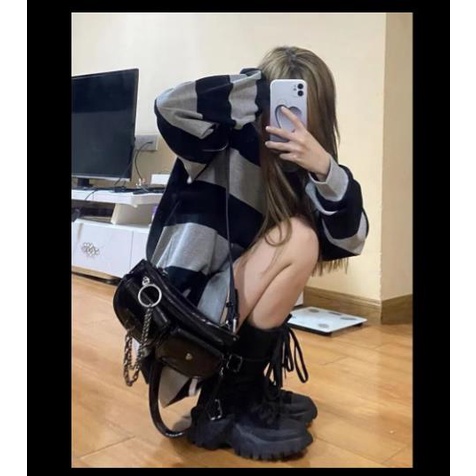 Jiashucheng Áo Thun Nữ Dài Tay Cổ Tròn Thời Trang Hàn