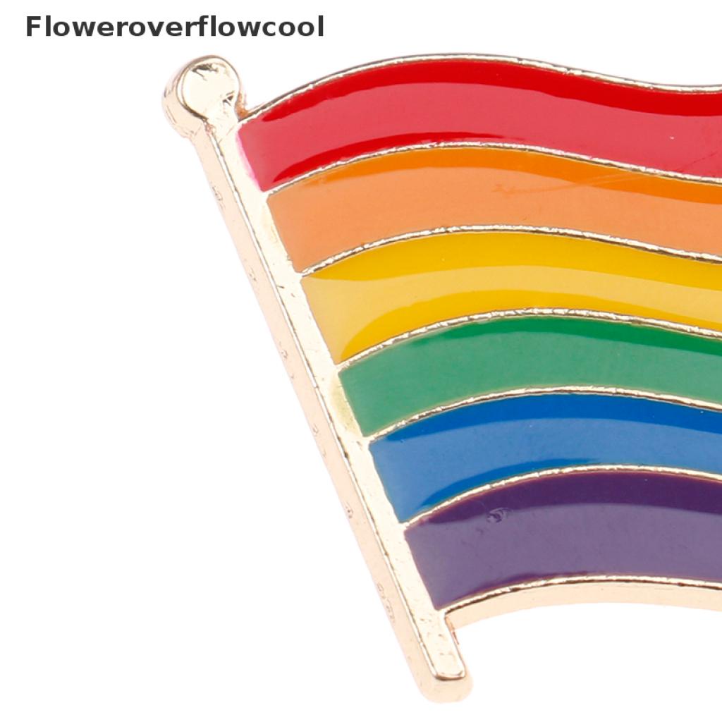 Ghim Cài Áo Hình Trái Tim Bằng Kim Loại Tráng Men In Họa Tiết Lgbt