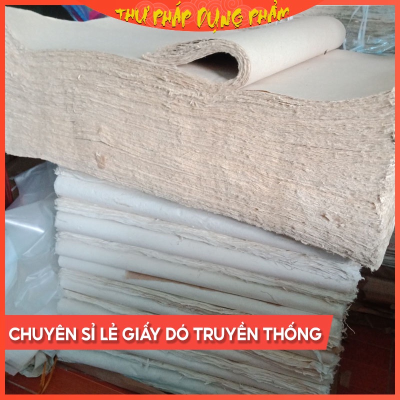 Giấy dó truyền thống sản xuất thủ công nhiều kích cỡ
