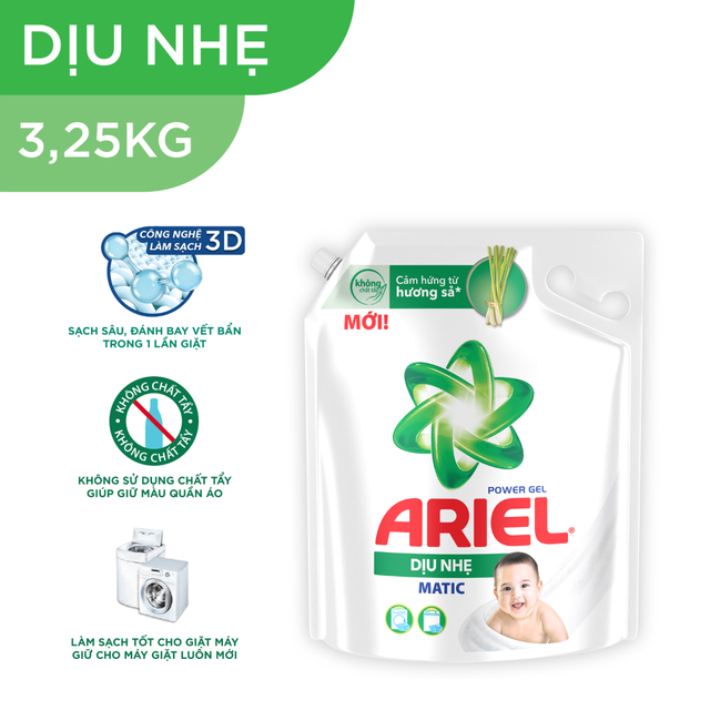 CAM KẾT CHÍNH HÃNG  Ariel Matic nước giặt Túi 3.6KG/3.25KG