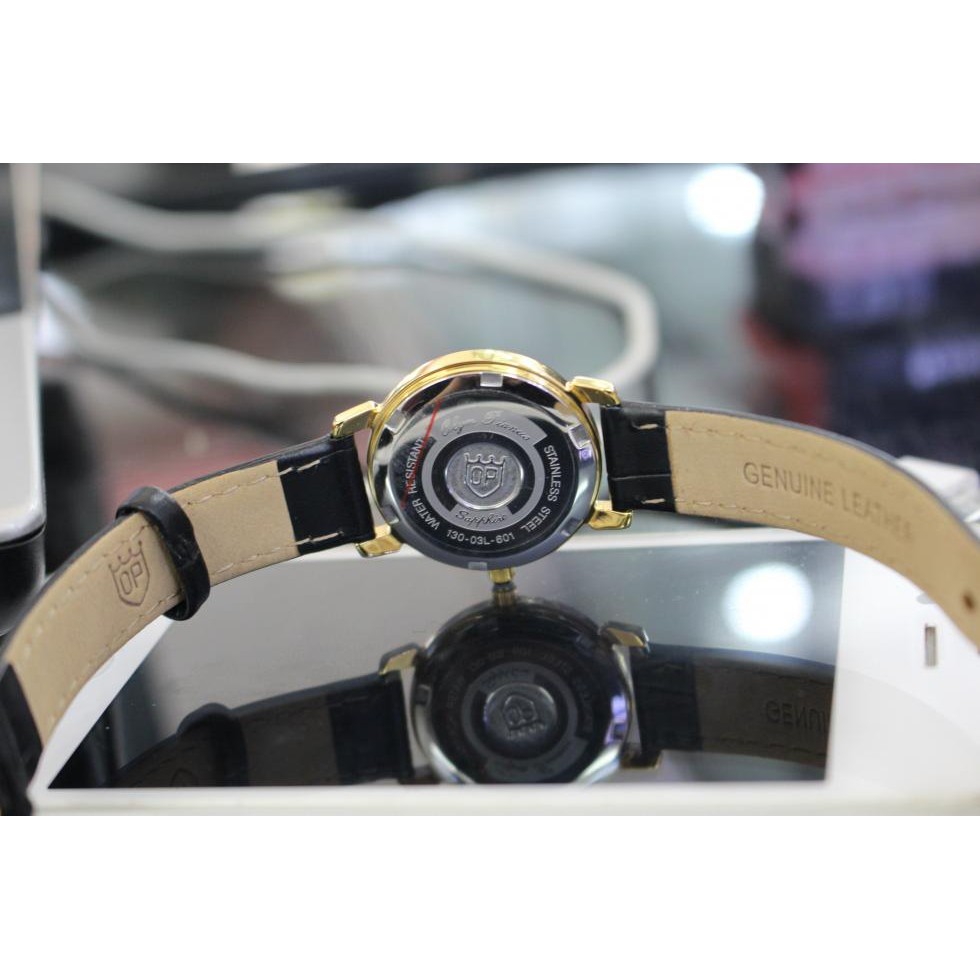 Đồng hồ nữ mặt kính sapphire Olym Pianus OP130-03LK-GL vàng