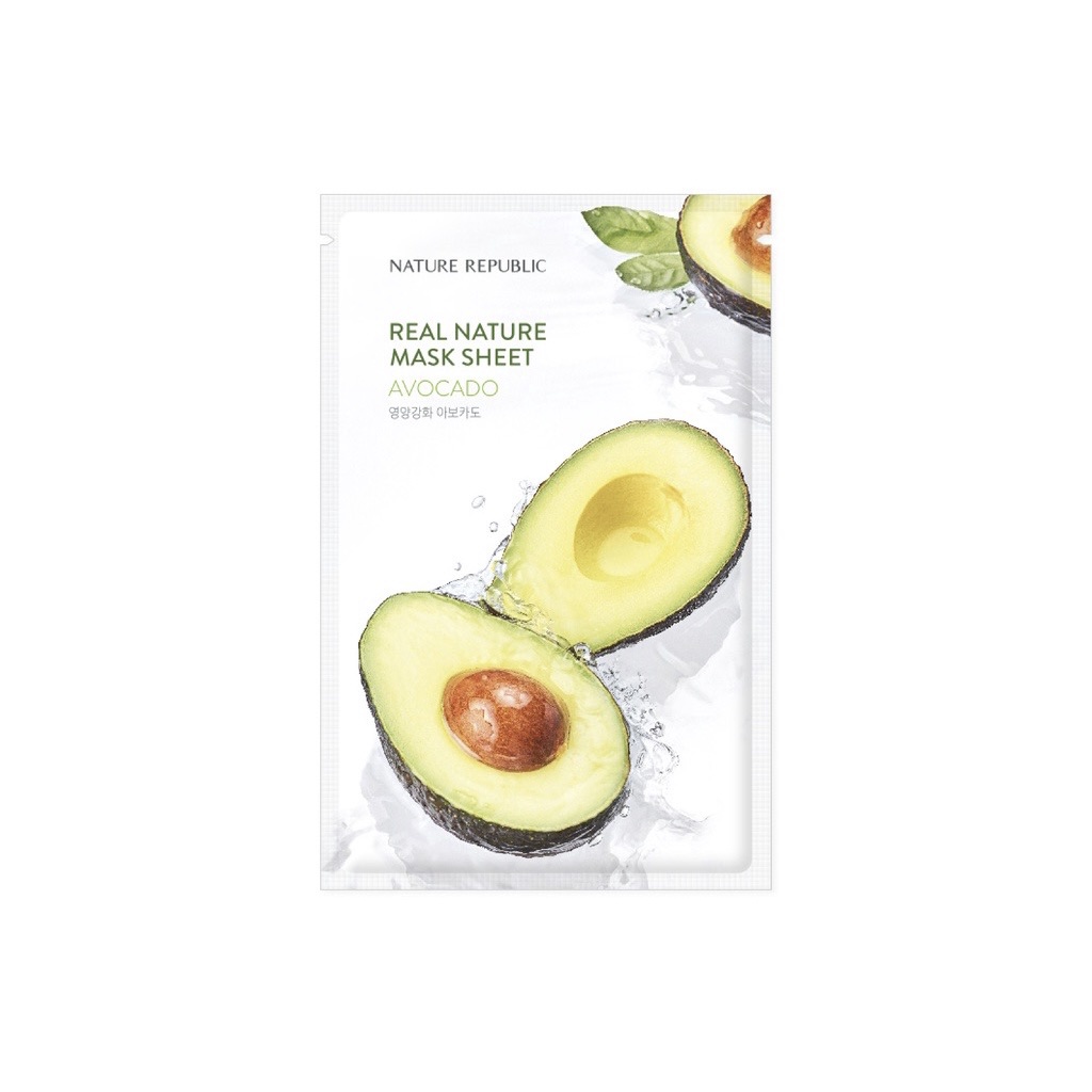 Mặt Nạ Bơ Dưỡng Ẩm Nature Republic Real Nature Mask Sheet Avocado 23ml