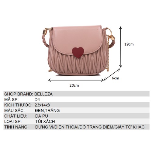 Túi xách nữ đẹp, thiết kế thời trang, hàng loại đẹp, xịn xò D4_BELEEZA