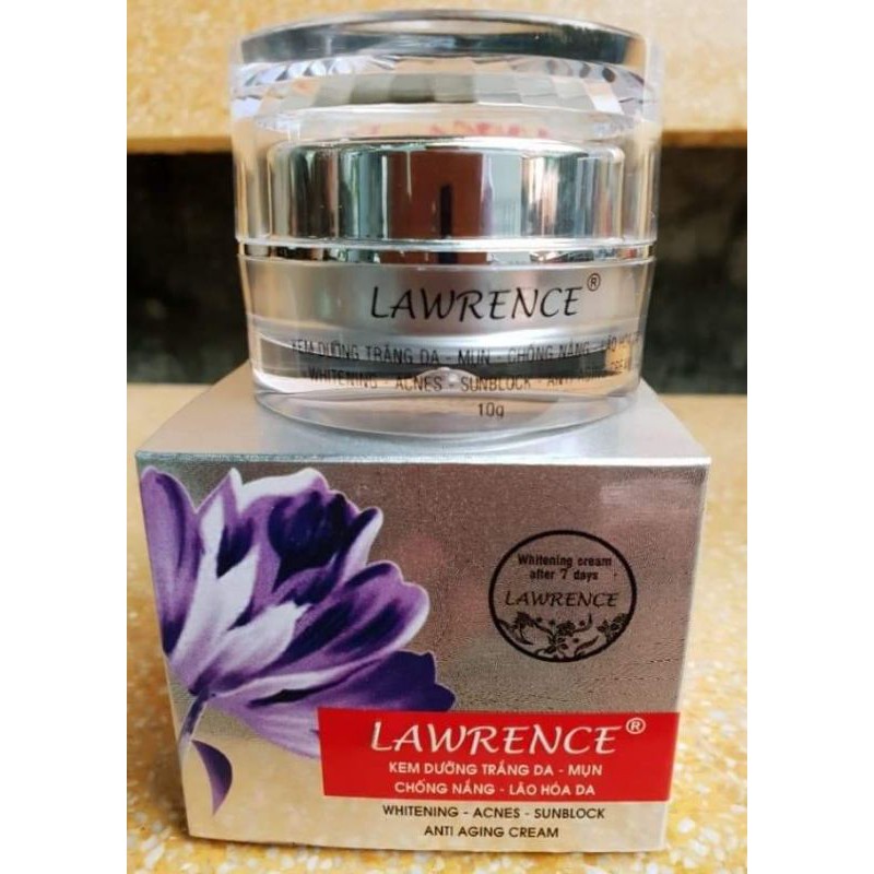 Kem lawrence mụn trắng da ngừa lão hóa 10g