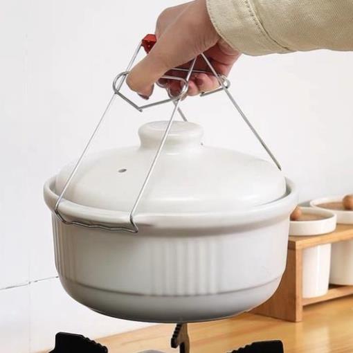 Dụng cụ kẹp gắp đồ nóng thức ăn đa năng inox chống phỏng - K37