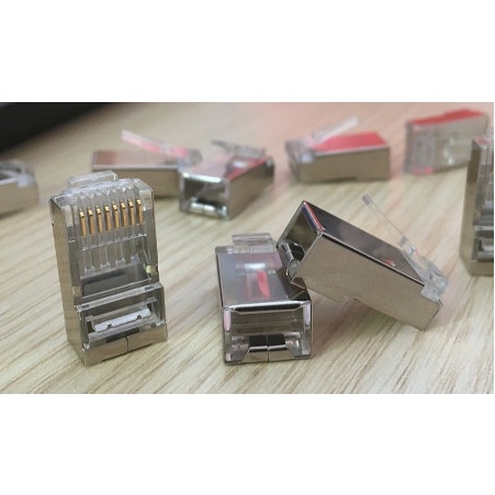 Đầu mạng Rj45 Sắt - Bịch 100c - Chống Nhiễu, Bền, Tốt