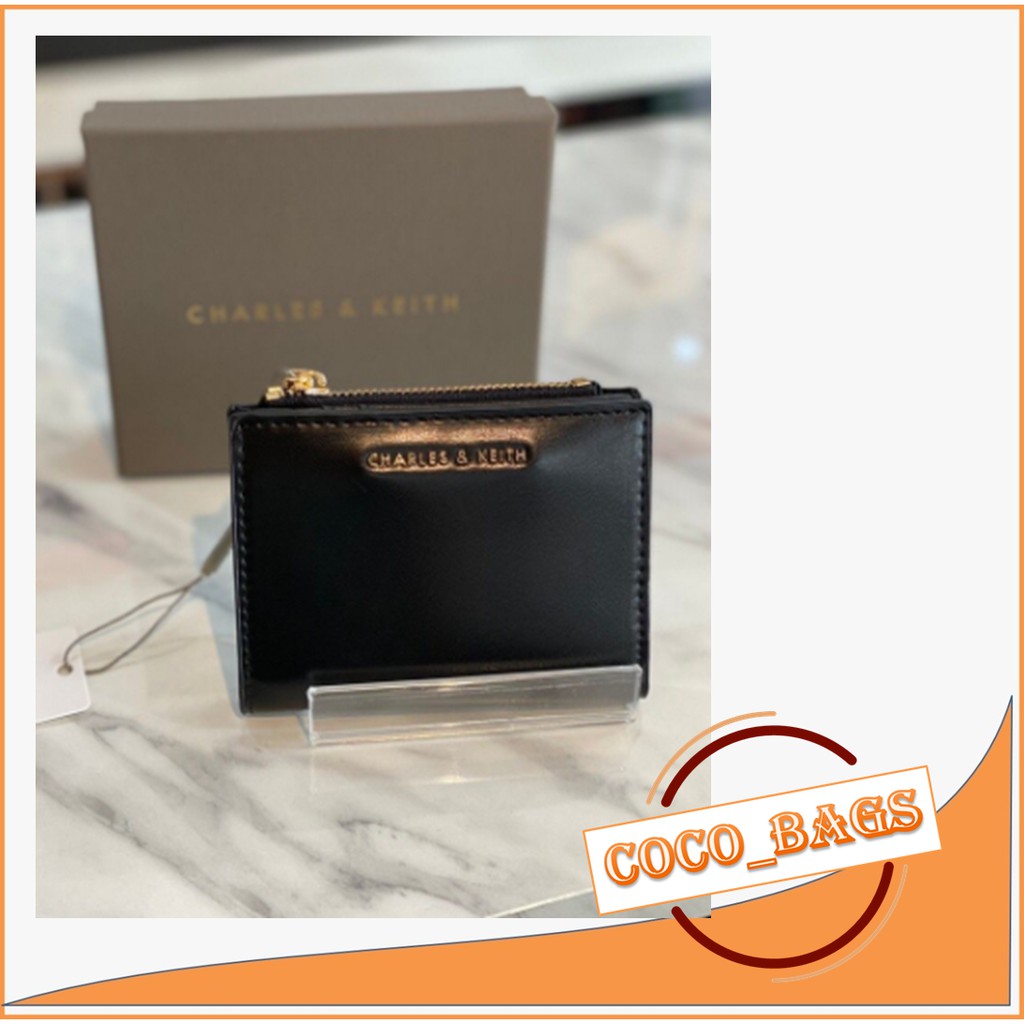 Coco_túi Ví MINI Đựng Thẻ CHARLES & KEITH CK Hàng Đầu Có Khóa Kéo Nhập Khẩu LUX MINI (Write CK)#163221