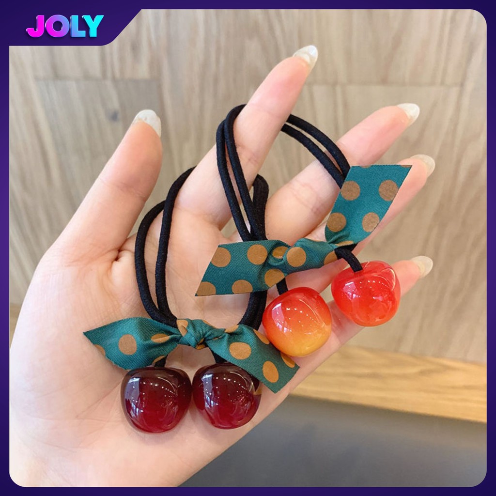 [HOT] Dây buộc tóc, cột tóc quả cherry co dãn xinh xắn cho bạn gái