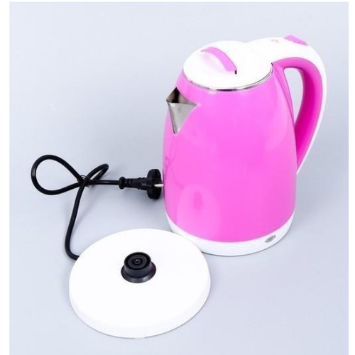 Ấm siêu tốc 2 lớp, Ấm Siêu Tốc Đun Nước Electric Kettle Dung Tích 1.8 Lít Loại 2 Lớp Màu-KHOBUONPHIANAM