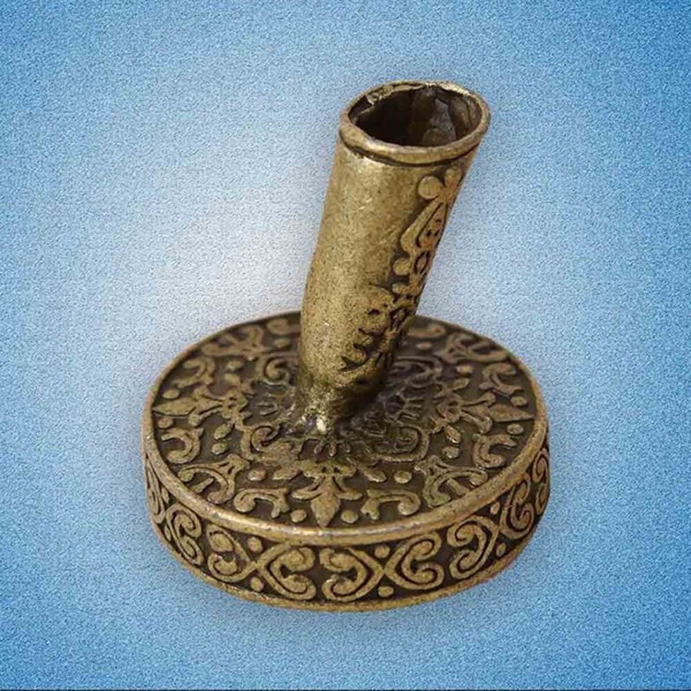 AUGUSTINA Giá Đỡ Bút Bằng Thép Không Gỉ Hình Lông Vũ Phong Cách Châu Âu Cổ Điển