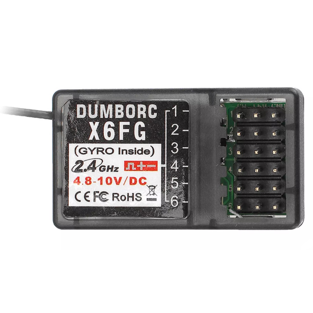 Tay điều khiển Dumbo X4 X6 (6 kênh) 4 kênh, sóng xa 499m cho xe, xe tăng và tàu điều khiển từ xa RBR/C (DumboRC 4CH 6CH)