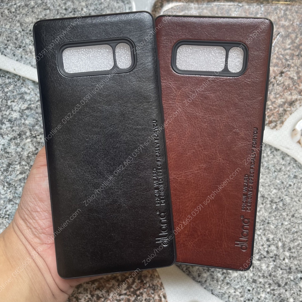 Ốp lưng Samsung Galaxy Note 8 da cao cấp, dẻo, bền đẹp