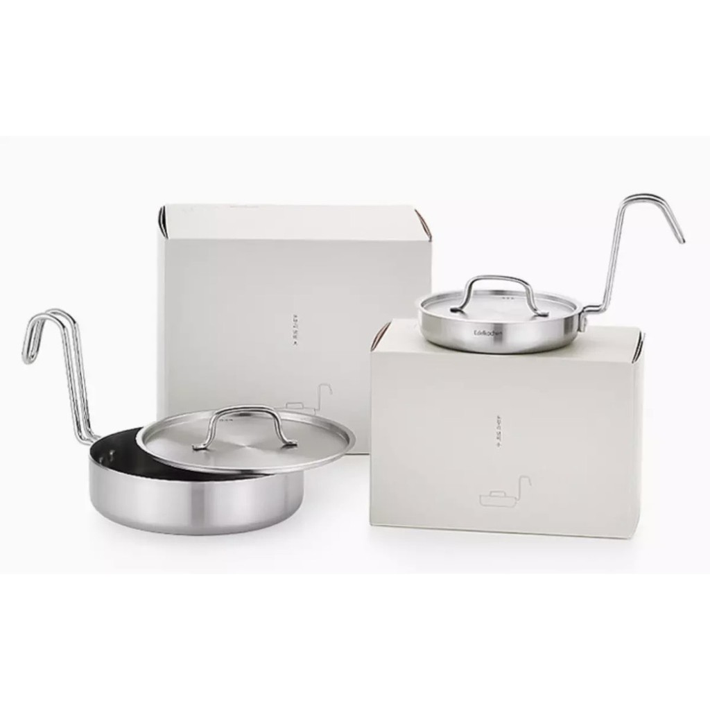 Chảo Edelkochen Donburi size 16cm - 18cm - 20cm - Chất liệu Inox 304 3 lớp siêu chống dính - Bảo hành chính hãng