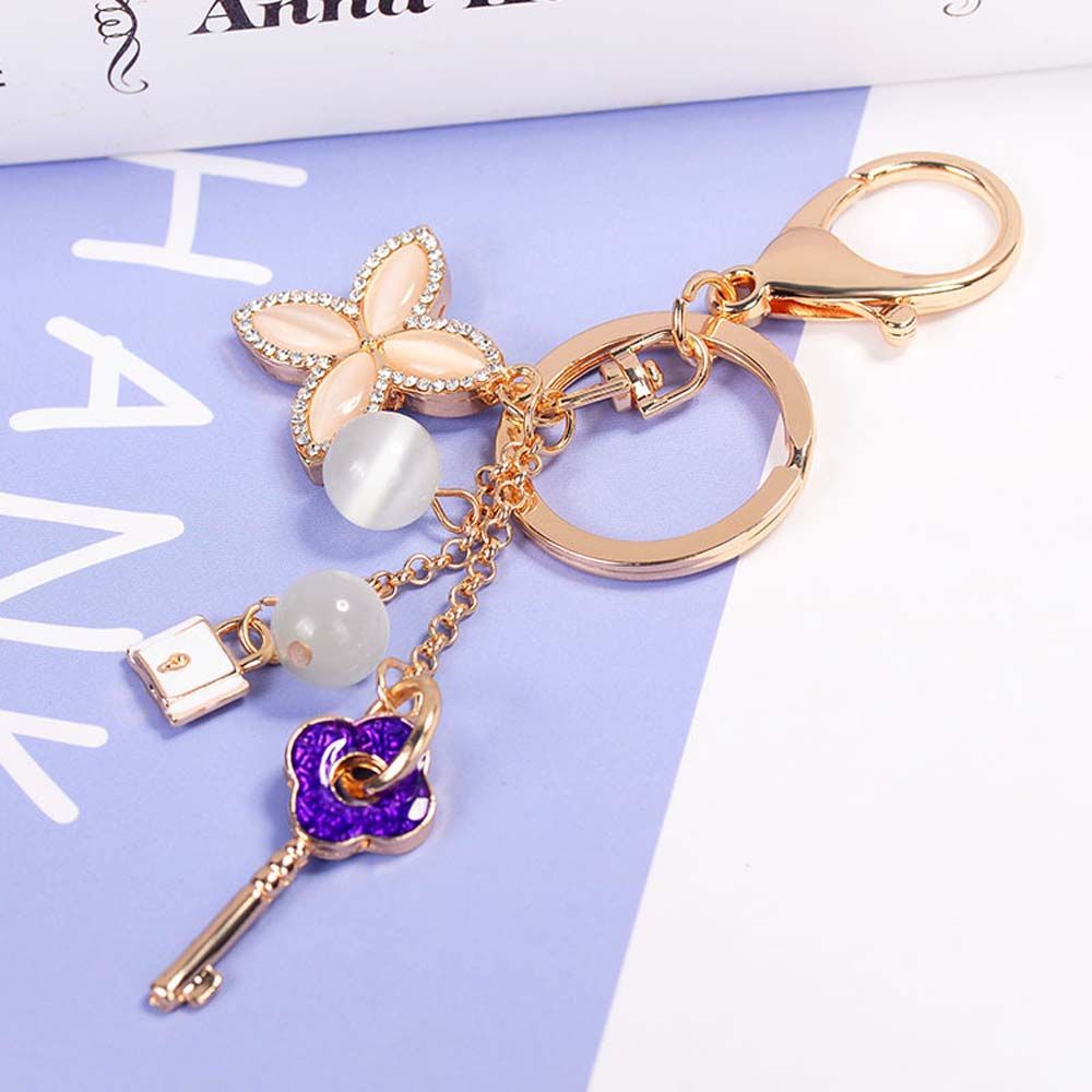 Móc Chìa Khóa Hình Cỏ Bốn Lá Nhiều Màu Dễ Thương