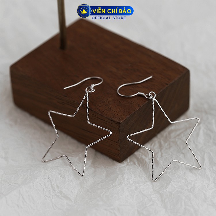 Bông tai bạc nữ ngôi sao hy vọng chất liệu bạc 925 thời trang phụ kiện trang sức nữ thương hiệu Viễn Chí Bảo B000226x