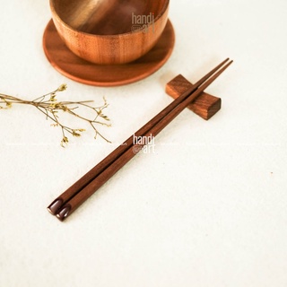 Đũa gỗ tự nhiên, đũa bàn ăn 5 đôi)