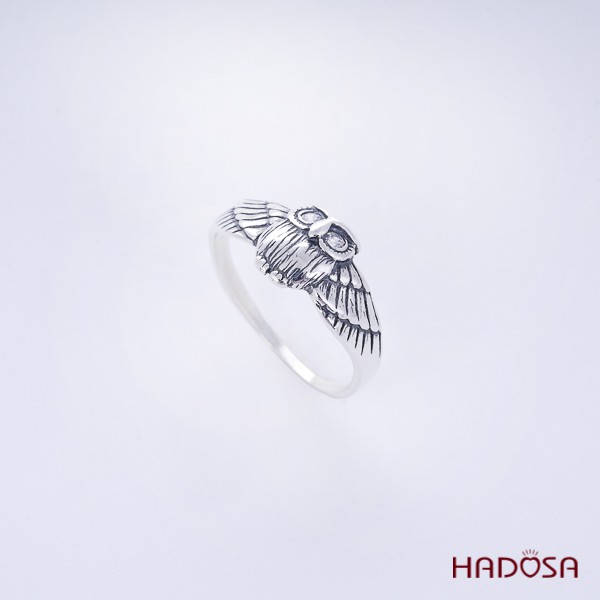 Nhẫn bạc Thái cú mèo Hadosa