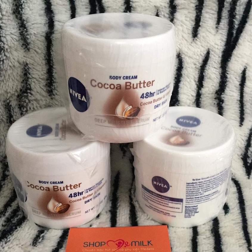 Kem Dưỡng Ẩm Cơ Thể NIVEA Cocoa Butter Body Cream