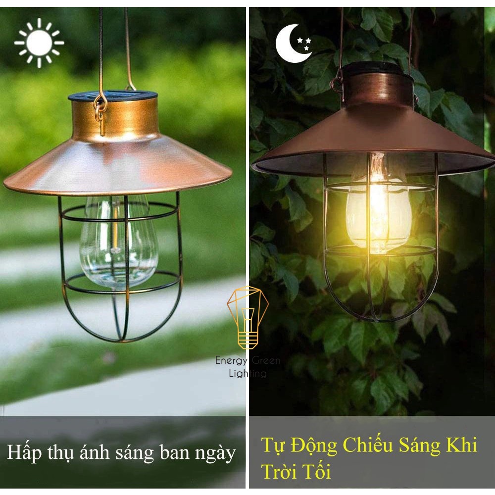 Đèn Treo Thả Phòng Nổ Energy Green Lighting Retro PA02 - Sử Dụng Năng Lượng Mặt Trời - Decor Bắc Âu Trang Trí