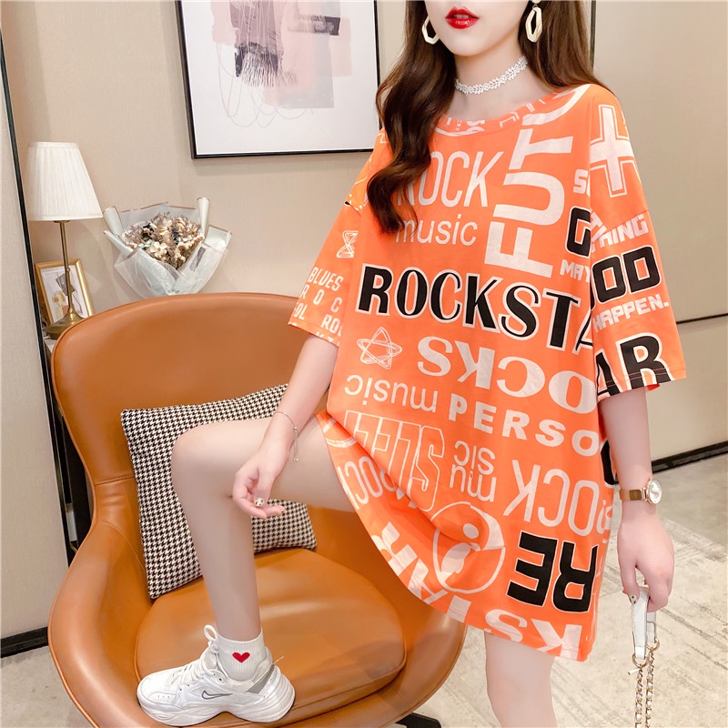 Áo Thun Tay Lỡ Dáng Rộng Phong Cách Hàn Quốc Thời Trang Mùa Hè Mới Dành Cho Nữ 2021