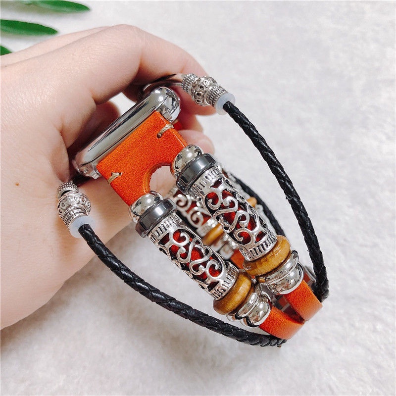 Dây đeo đồng hồ kiểu dáng cổ điển thích hợp cho Iwatch Series 7 / 6 / 5 / 4 / 3 /SE 38mm 40mm 41mm 42mm 44mm 45mm