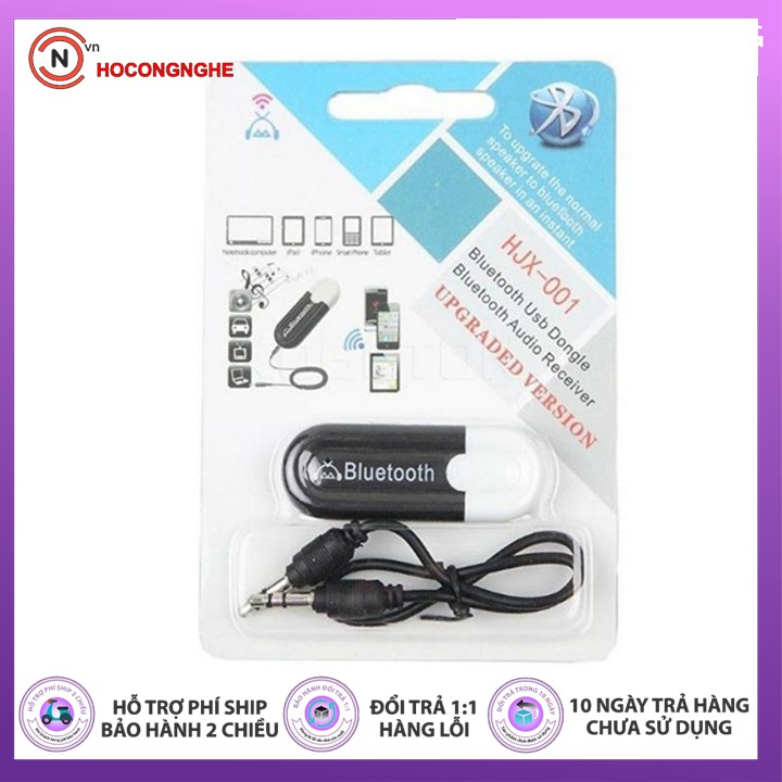 [ GIÁ HỦY DIỆT ] Đầu thu bluetooth USB kết nối jack cắm 3.5mm cho máy nghe nhạc xe hơi USB bluetooth audio hjx-001