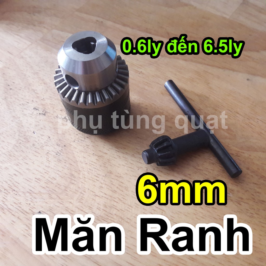 Măn ranh 6ly ren vặn 10mm - Đầu kẹp mũi khoan 6mm - phụ tùng quạt dụng cụ cầm tay
