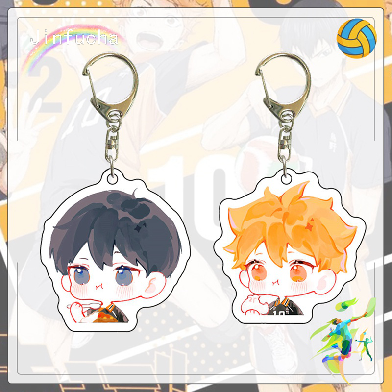 Móc Khóa Nhựa Acrylic Hình Anime Haikyuu