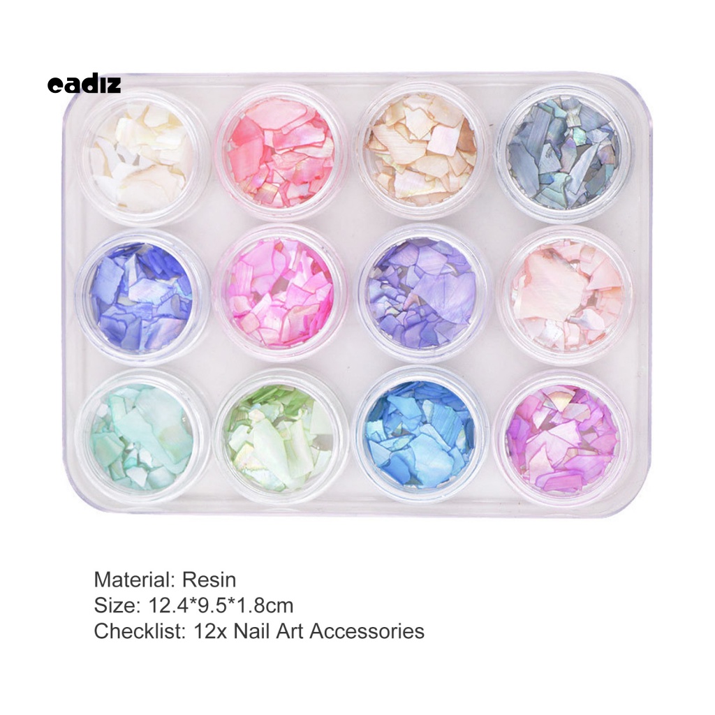 Phụ Kiện Vỏ Sò Dày Gọn Nhẹ Chống Rơi Trang Trí Móng Tay