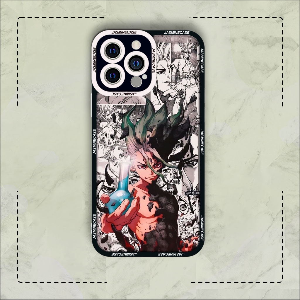 Ốp lưng iphone cạnh vuông JM Case Dr Stone Senku 6plus/6s/6splus/7/7plus/8/8plus/x/xs/11/12/pro/max/plus/promax