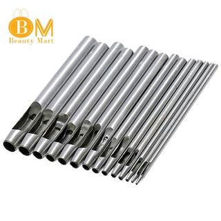 Bộ 14 Dụng Cụ Đục Lỗ Tròn Chuyên Dụng Cho Đồ Da Thủ Công