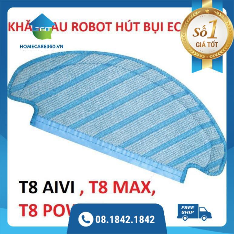 Khăn lau robot hút bụi lau nhà Ecovacs T8 AIVI, T8 MAX, T8 POWER