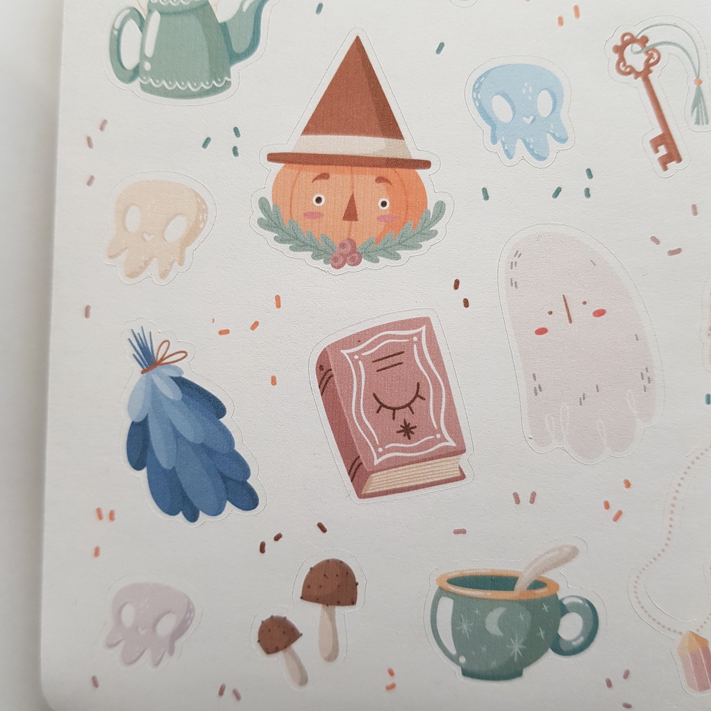 Sticker Trang Trí Sổ - Chủ Đề Phép Thuật - SS PASTEL MAGIC - Sổ Đựng Card - Trang Trí LOMO - Trang Trí TOPLOADER