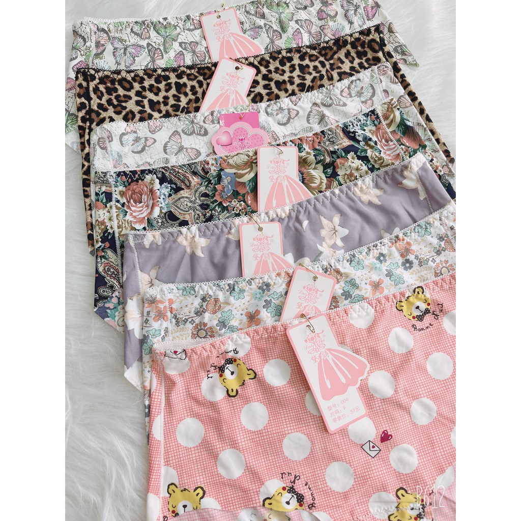 QUẦN LÓT NỮ KHÔNG ĐƯỜNG MAY HỌA TIẾT