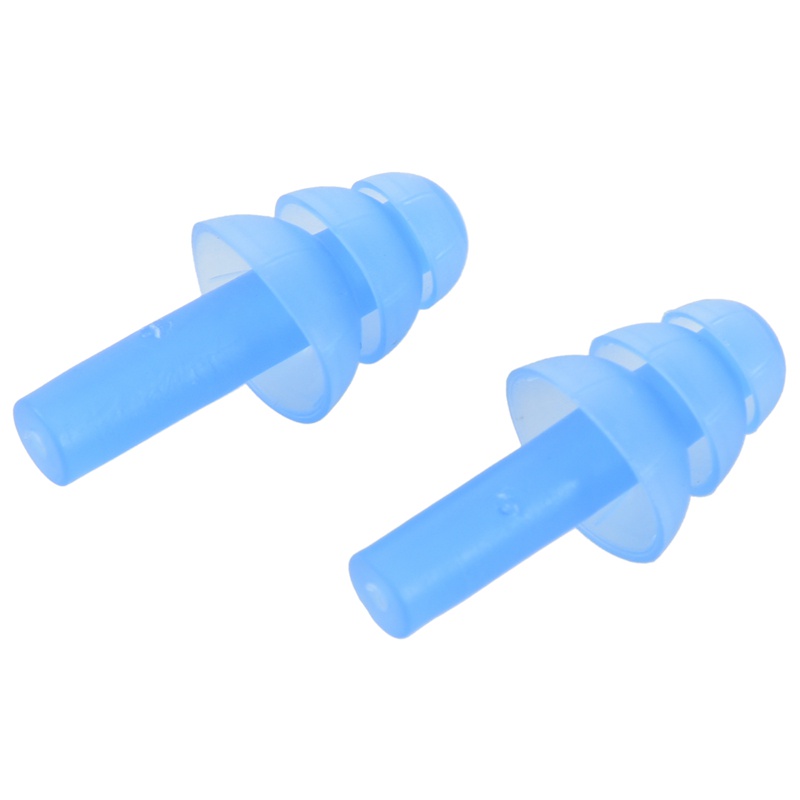 Cặp nút bịt tai bằng silicon màu xanh dương tiện dụng