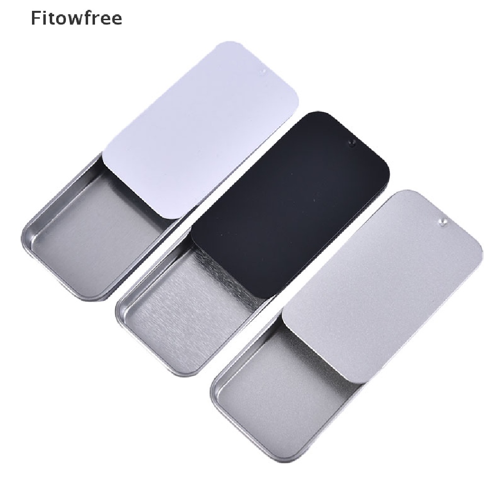 Fitw 1PC Mini Iron Box Slide Cover Storage Box Wedding Portable Tin Boxes Container FE